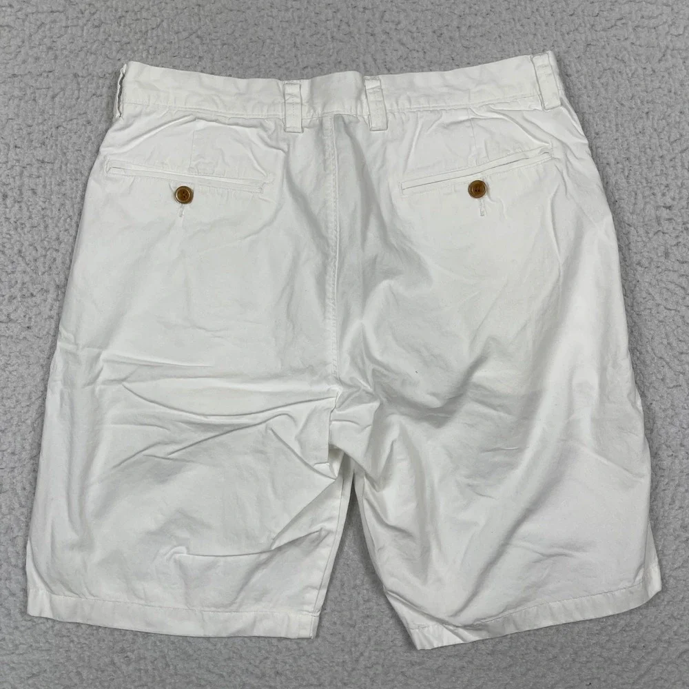 J Crew Chino Shorts Mens 31 White Club 9 Inch Inseam Preppy Coastal Summer